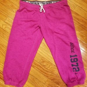 Womens Sweatpant capris, Size Small